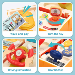 ماشین اسباب بازی اتوبوس موزیکال HOLYFUN Bus Car Toy for Toddler_اسباب بازی